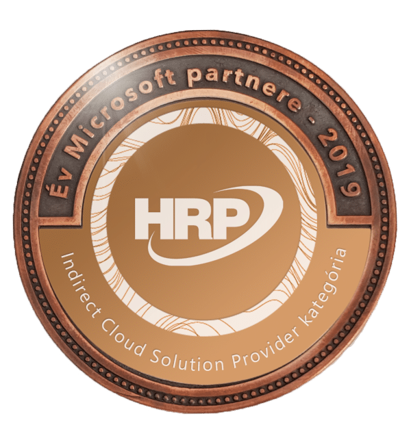 Év Microsoft Partnere - 2019 - Indrekt Cloud Solution Provider - HRP Europe Kft.